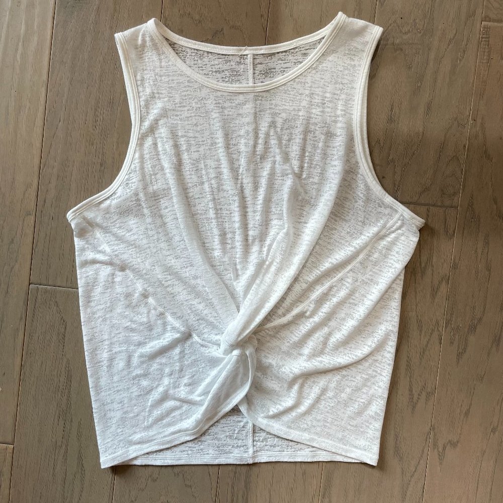 Lululemon Crop Twist front burnout tank